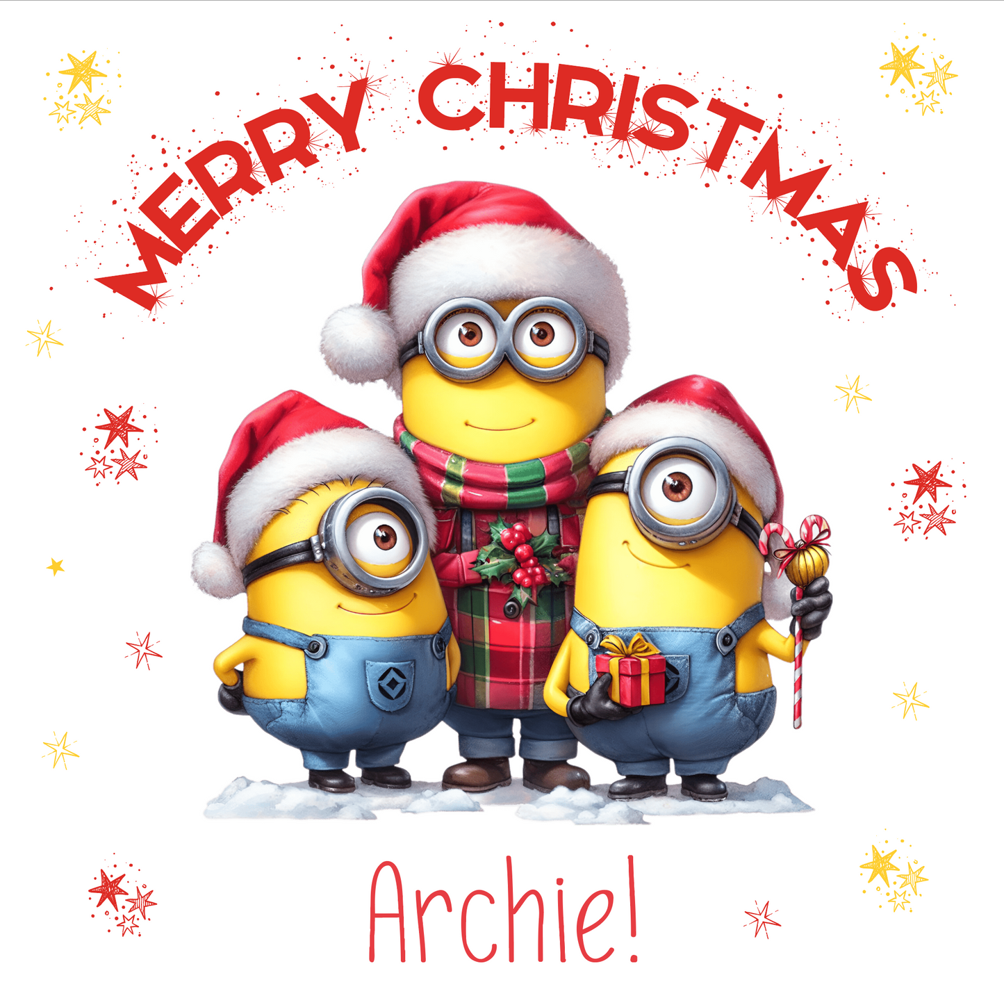 Personalised Children's Character themed Christmas Wrapping Paper