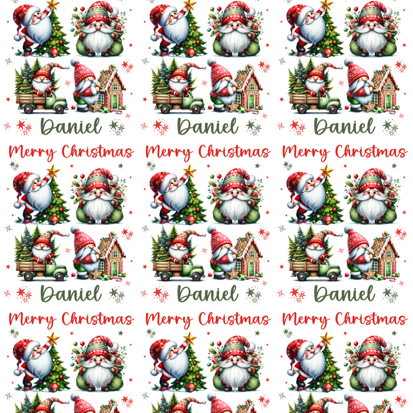 Personalised Children's Father Christmas Gift Wrap