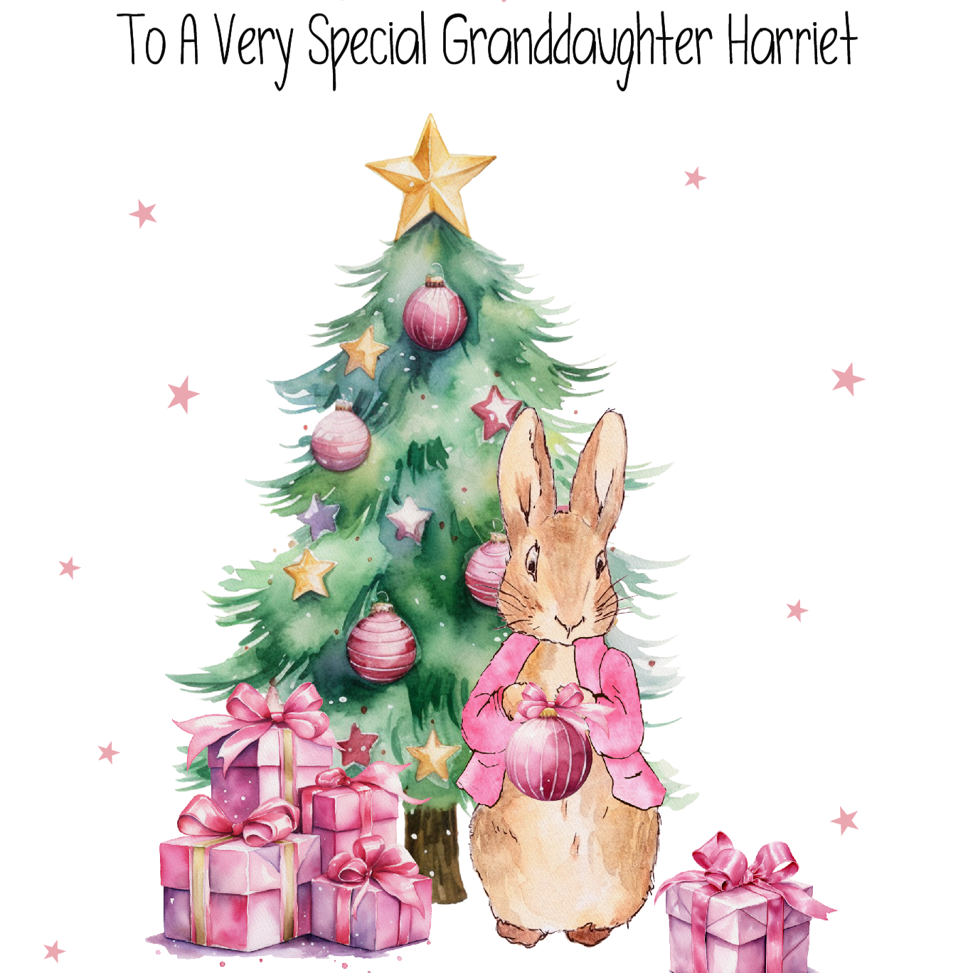 Personalised Peter Rabbit Christmas Wrapping Paper