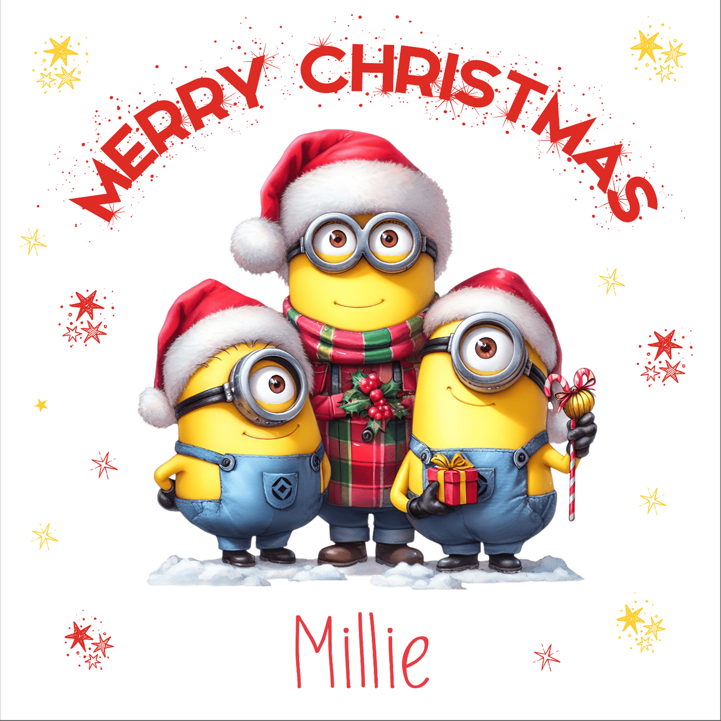 Personalised Children's Character themed Christmas Wrapping Paper