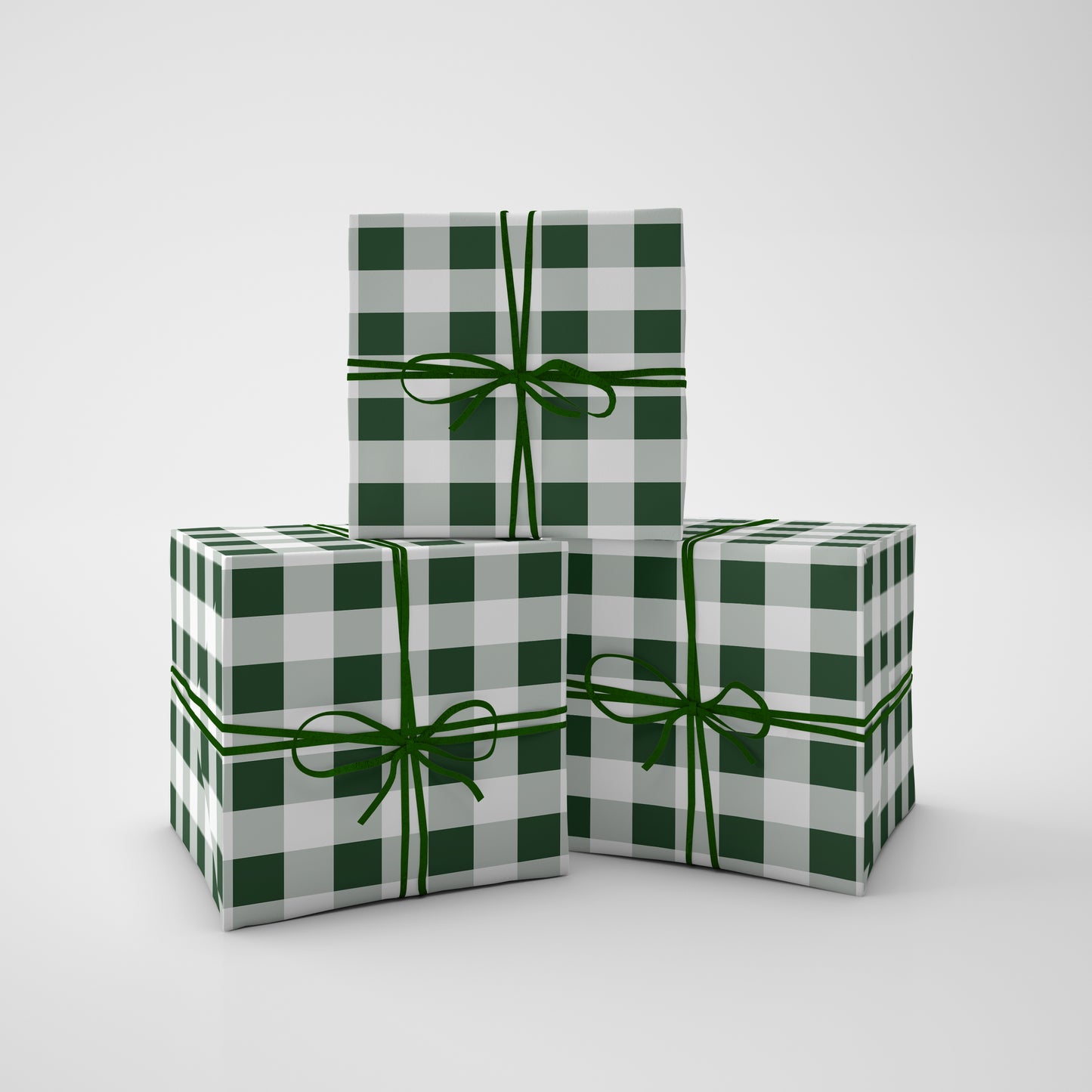 Christmas Gingham Wrapping Paper