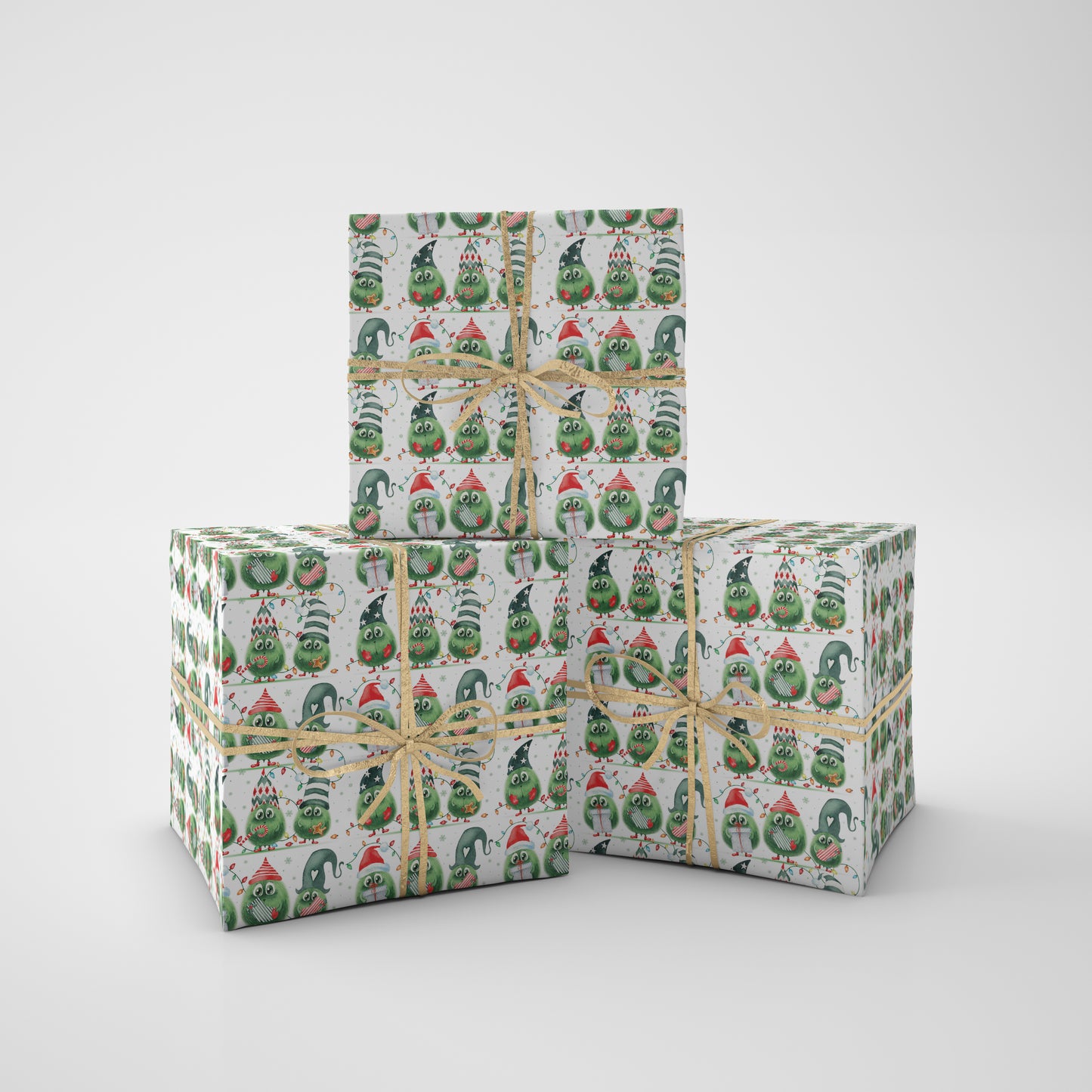 Fluffy Gnomes Christmas Wrapping Paper