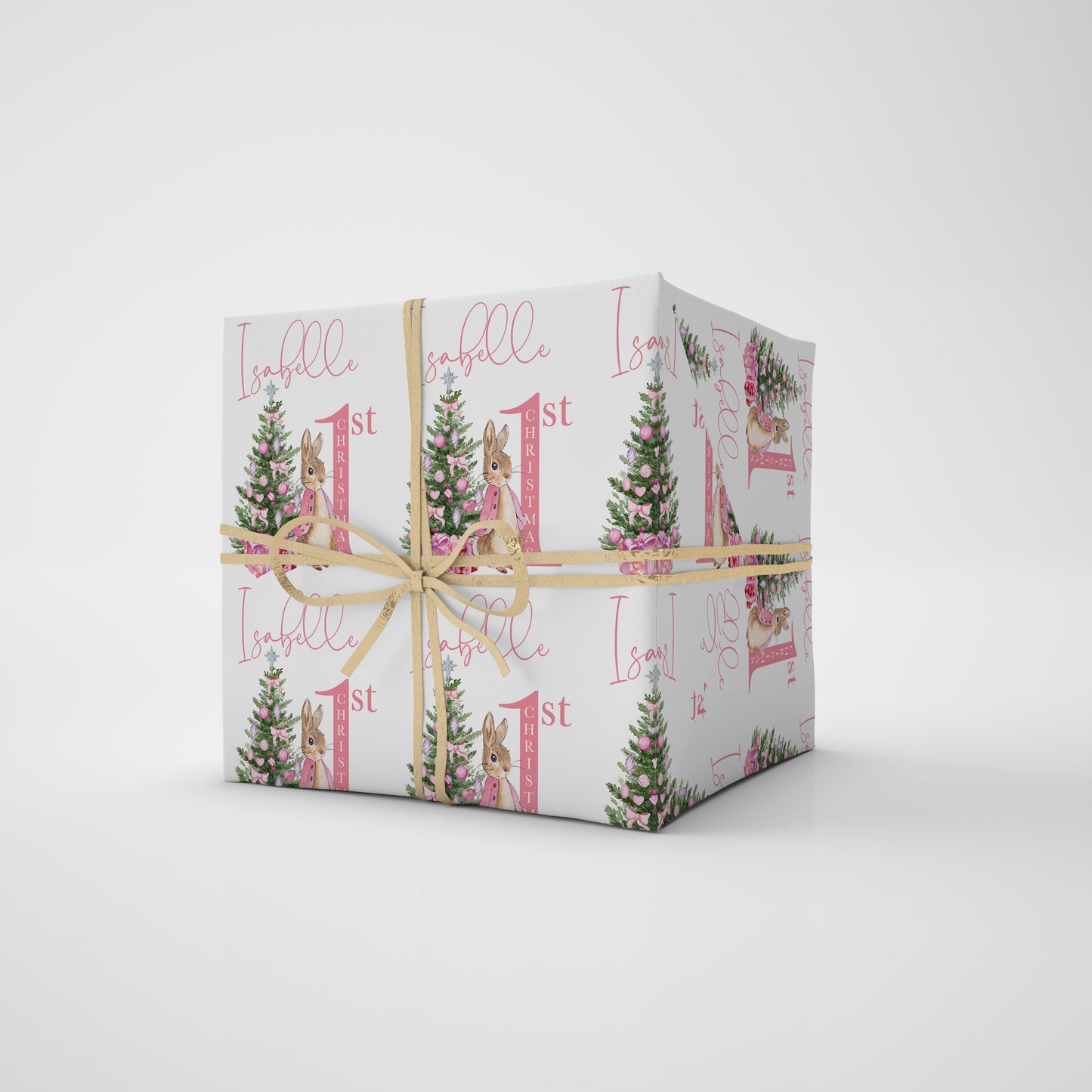 Personalised Peter Rabbit 1st Christmas Wrapping Paper