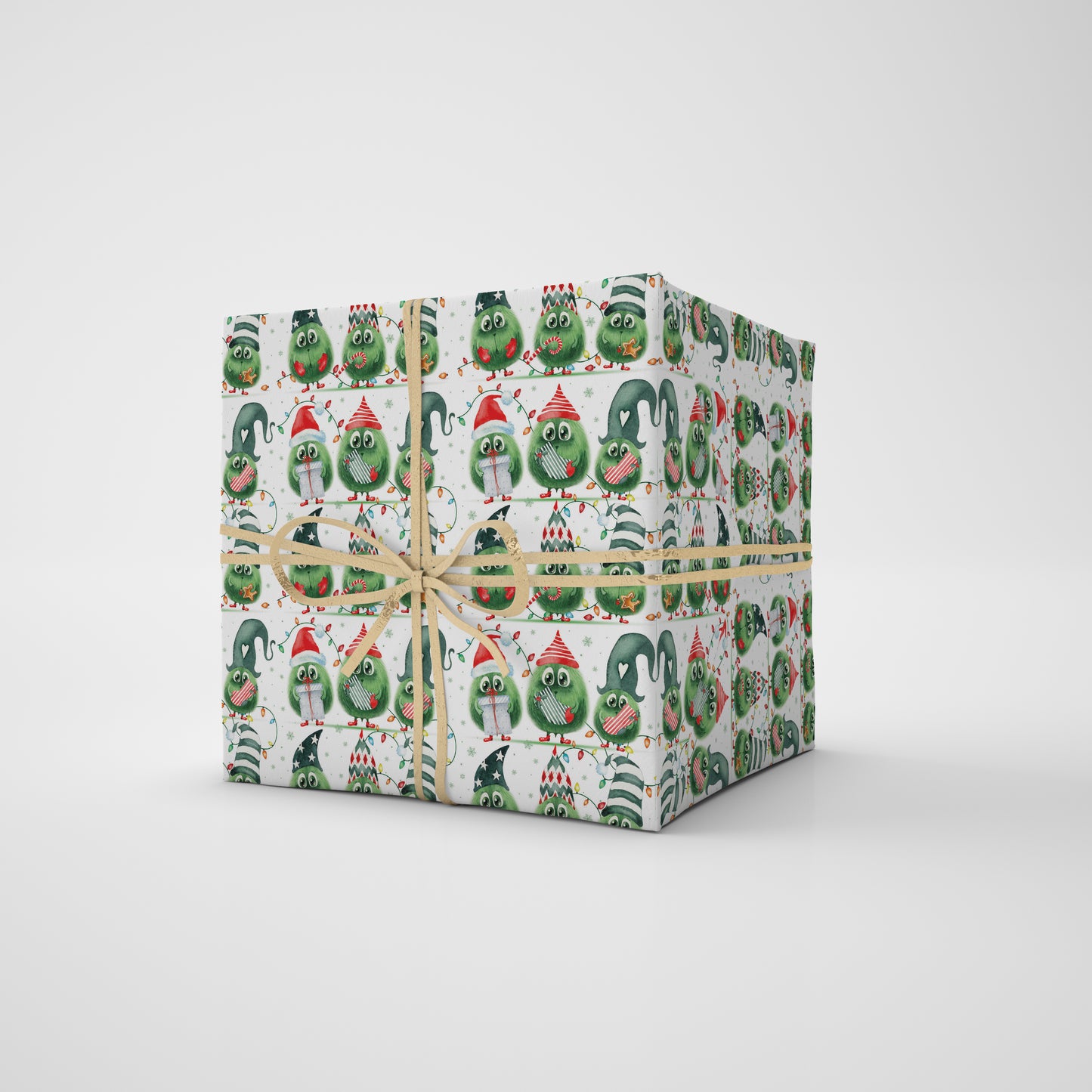 Fluffy Gnomes Christmas Wrapping Paper