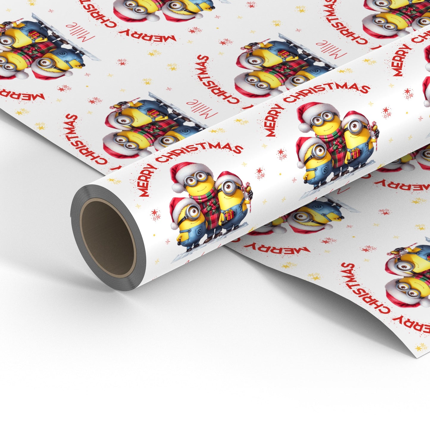 Personalised Children's Character themed Christmas Wrapping Paper