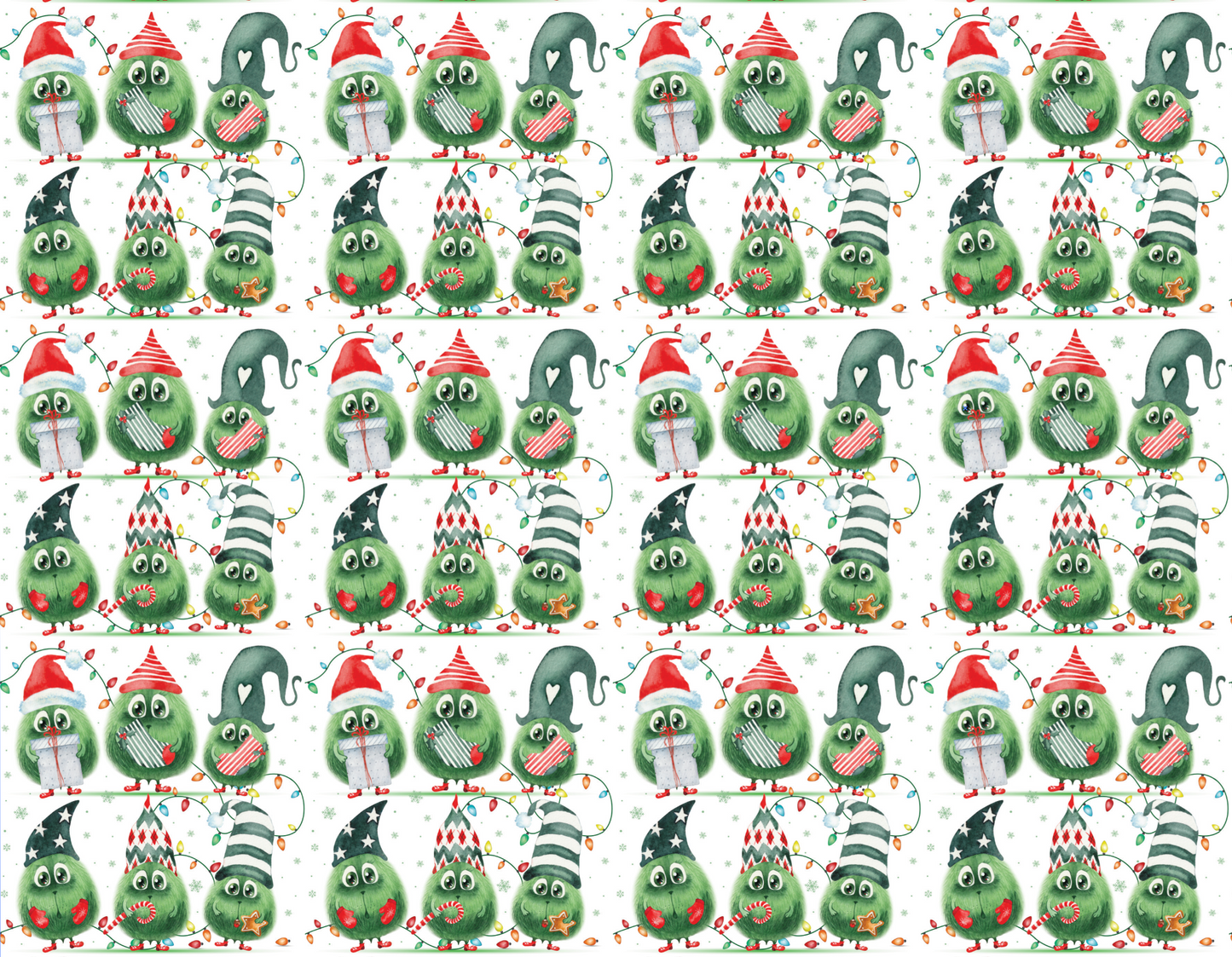 Fluffy Gnomes Christmas Wrapping Paper