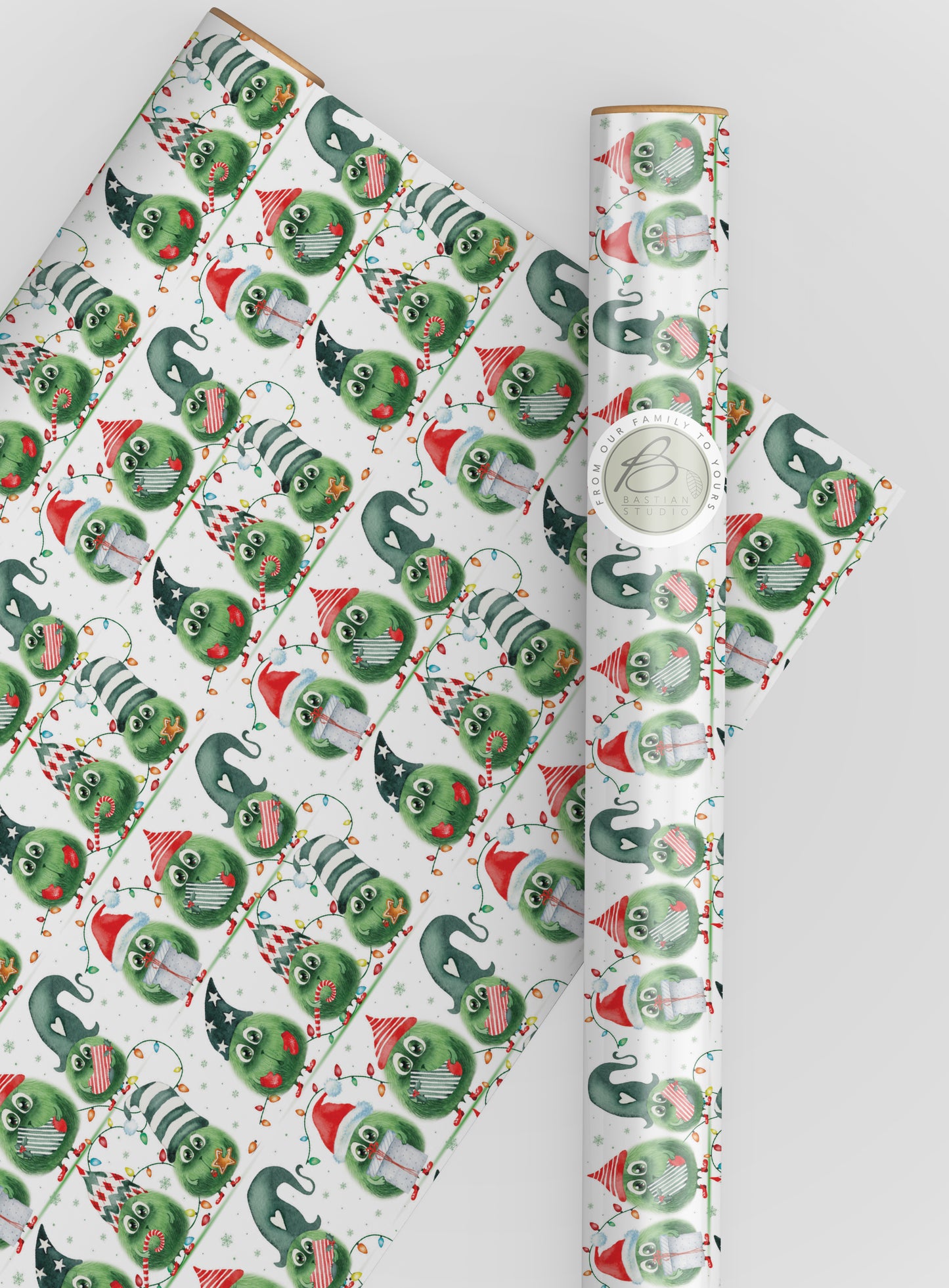 Fluffy Gnomes Christmas Wrapping Paper