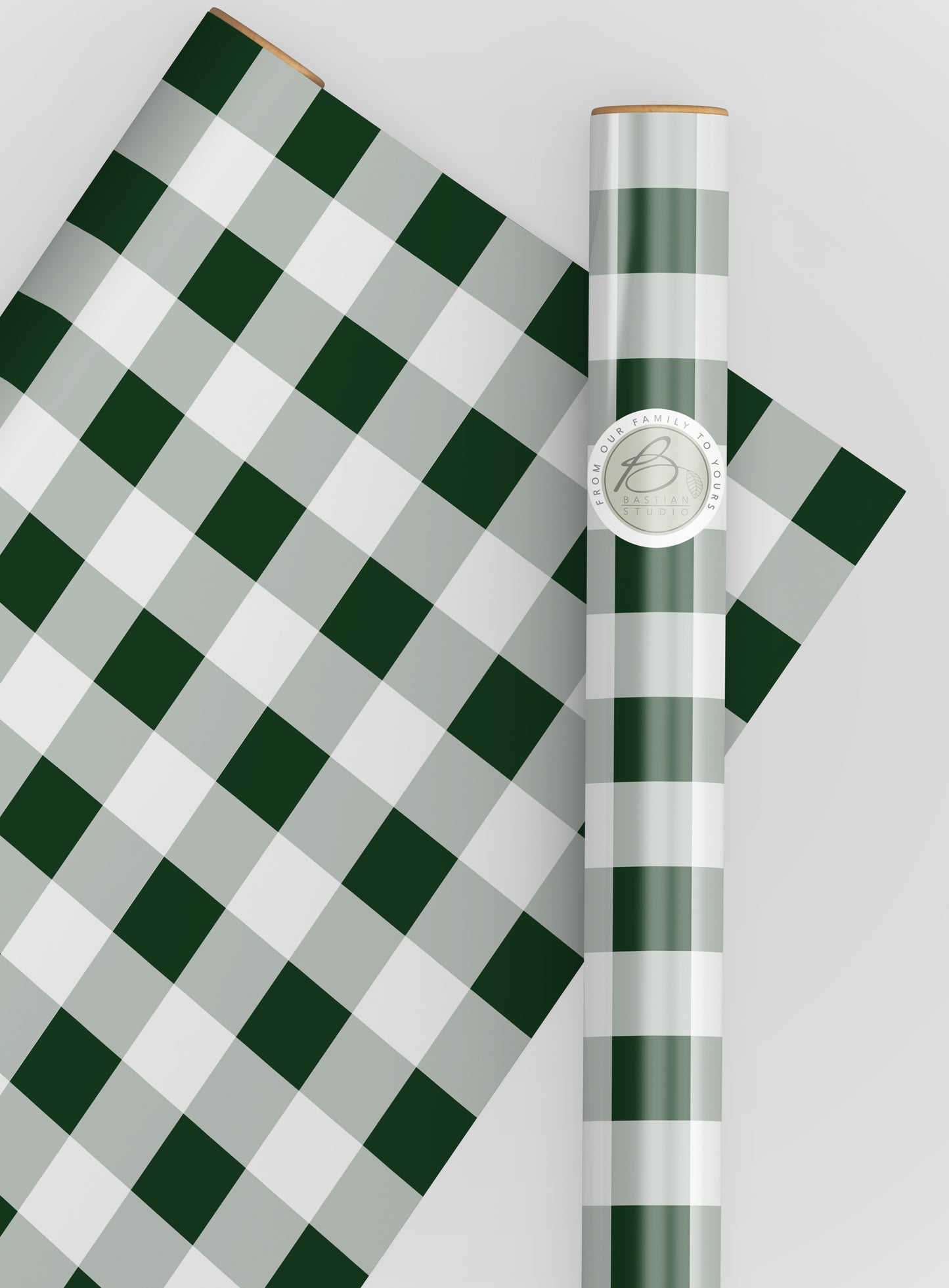 Christmas Gingham Wrapping Paper