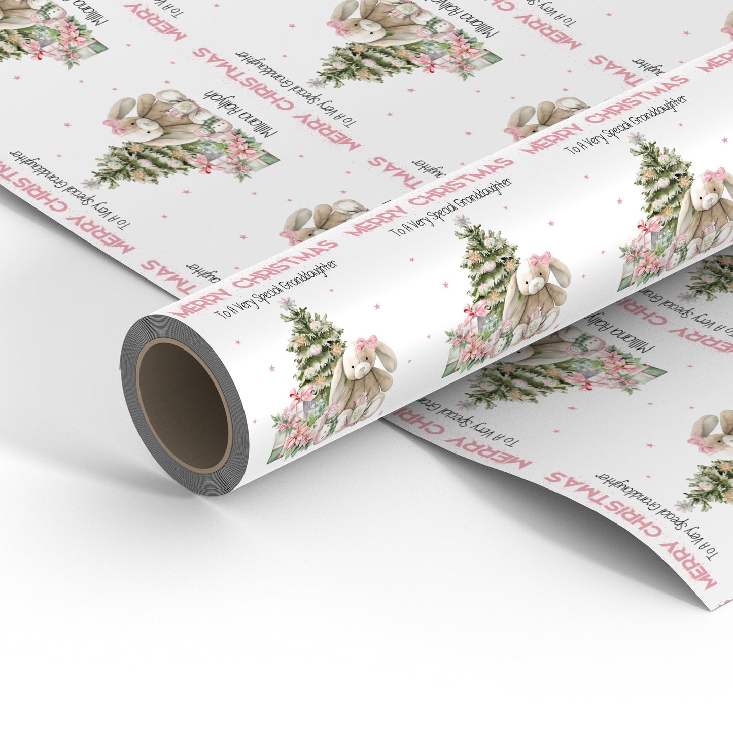 Adorable Personalised Bunny Christmas Gift Wrap