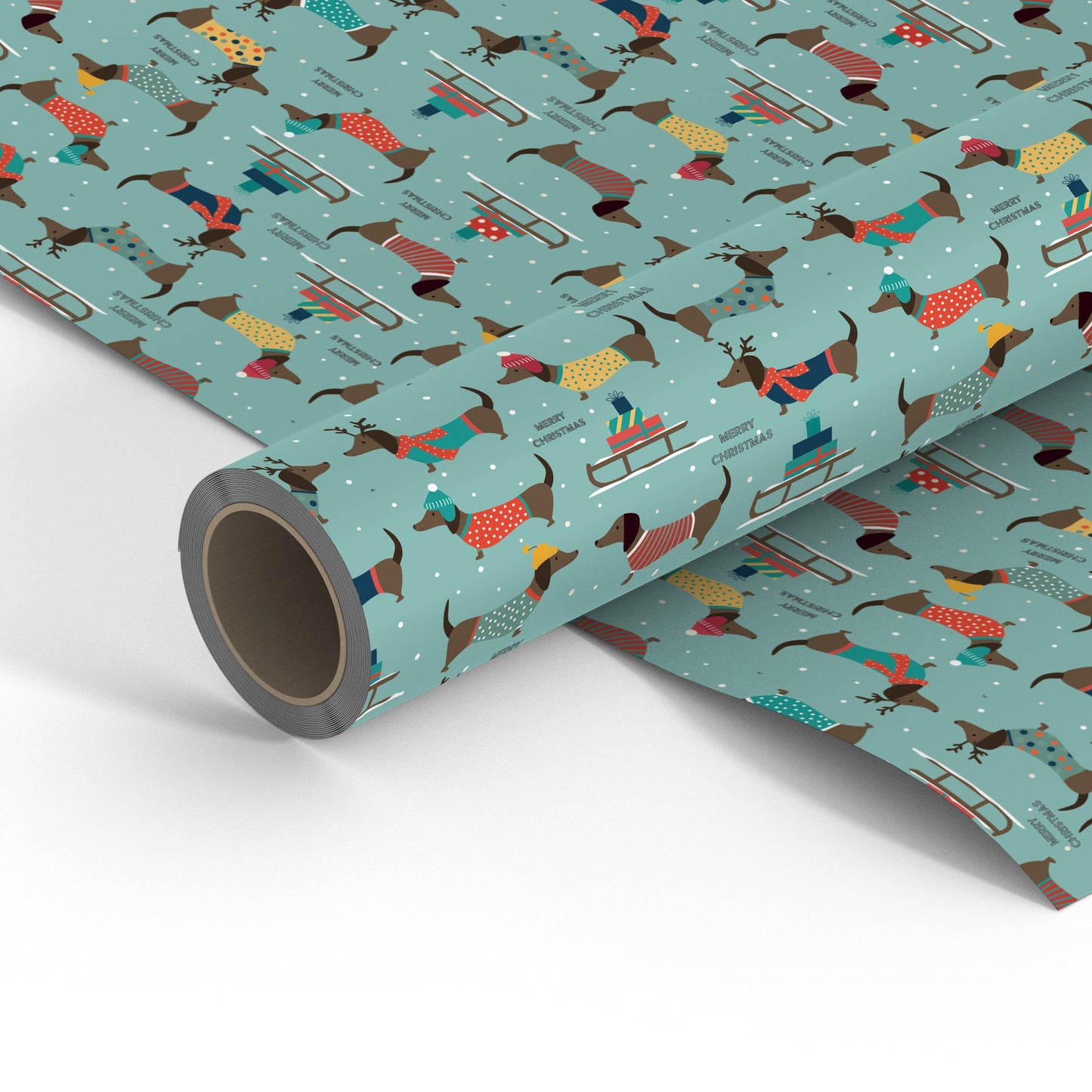 Christmas Sausage Dog Wrapping Paper