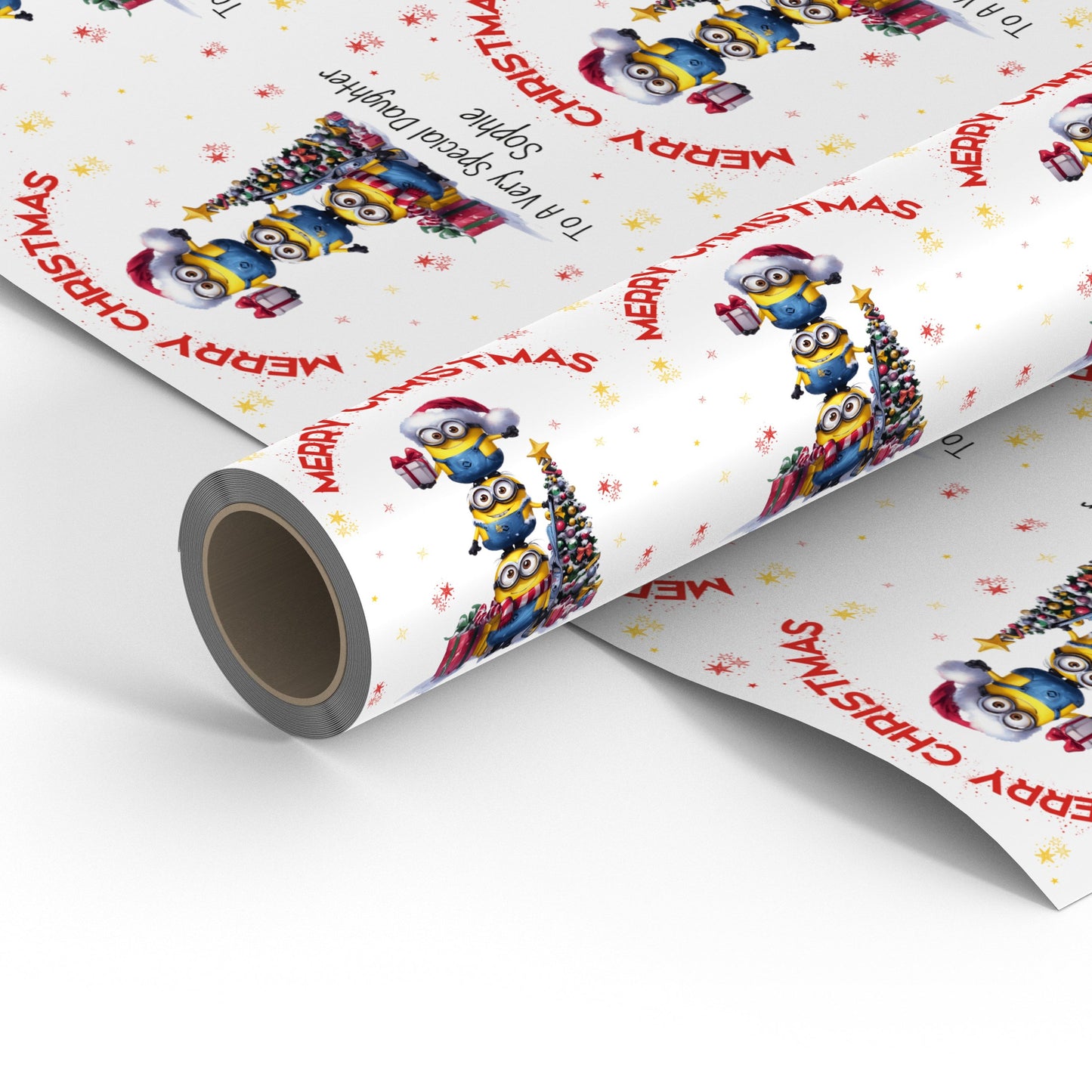 Personalised Children's character themed Christmas Wrapping Paper