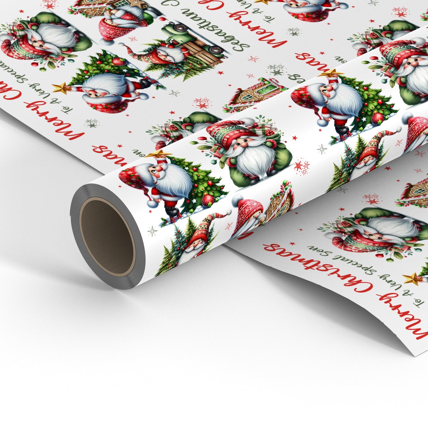 Personalised Children's Father Christmas Gift Wrap
