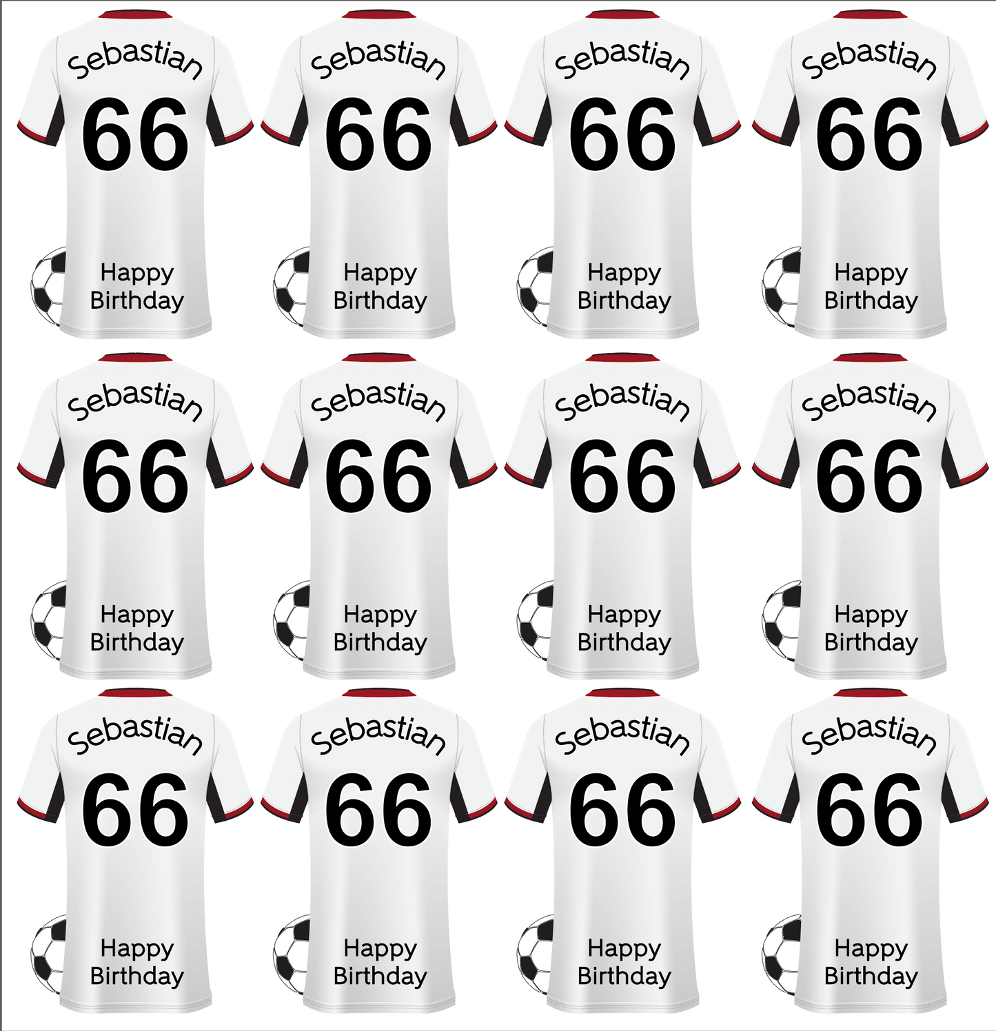 Fulham Personalised Football Wrapping Paper