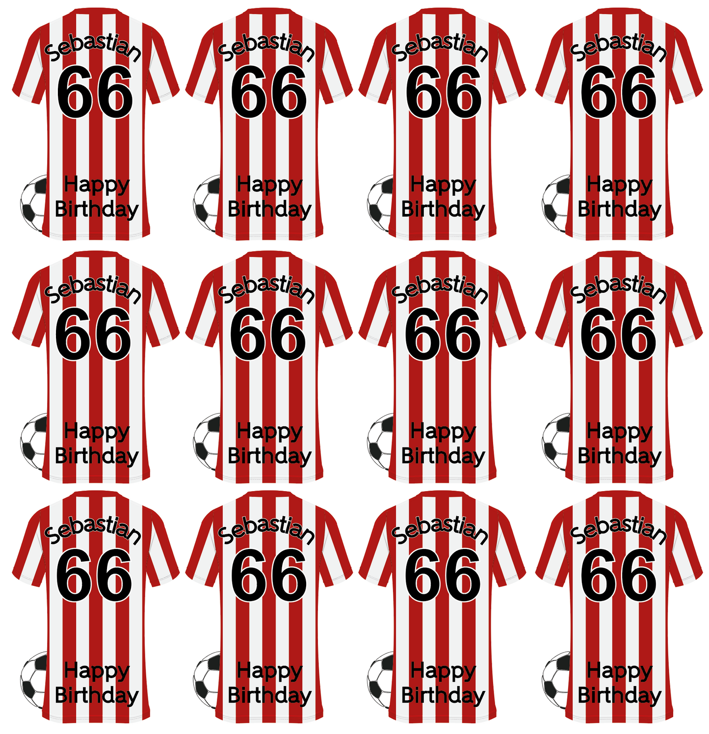 Brentford Personalised Football Wrapping Paper