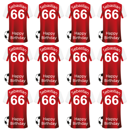 Arsenal Personalised Football Wrapping Paper