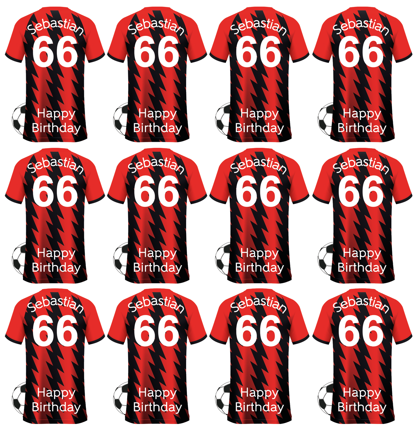 Bournemouth Personalised Football Wrapping Paper