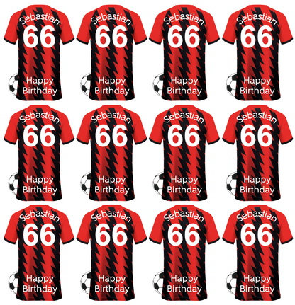 Bournemouth Personalised Football Wrapping Paper