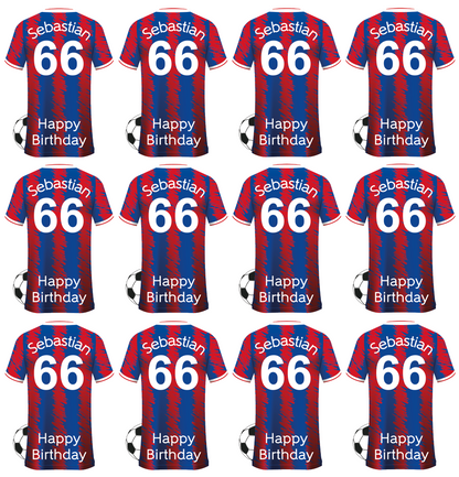 Crystal Place Personalised Football Wrapping Paper