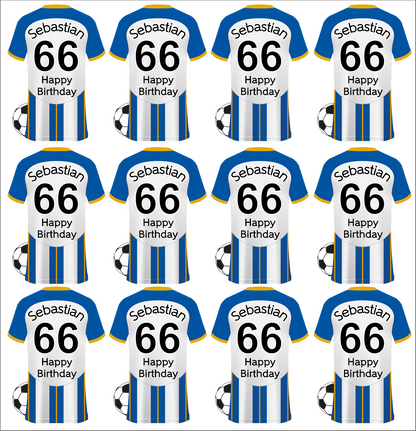 Brighton Personalised Football Wrapping Paper