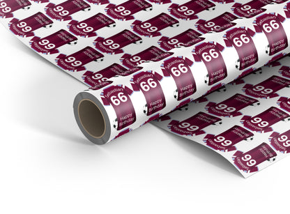 West Ham Utd Personalised Football Wrapping Paper