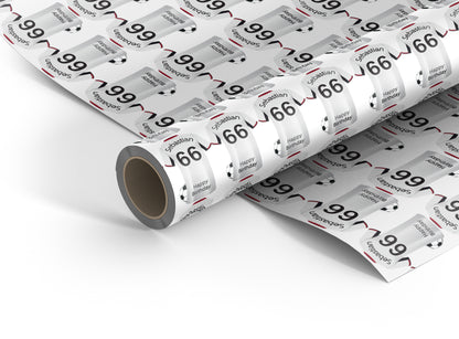 Fulham Personalised Football Wrapping Paper