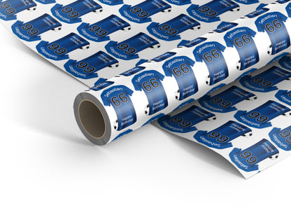 Leicester City Personalised Football Wrapping Paper