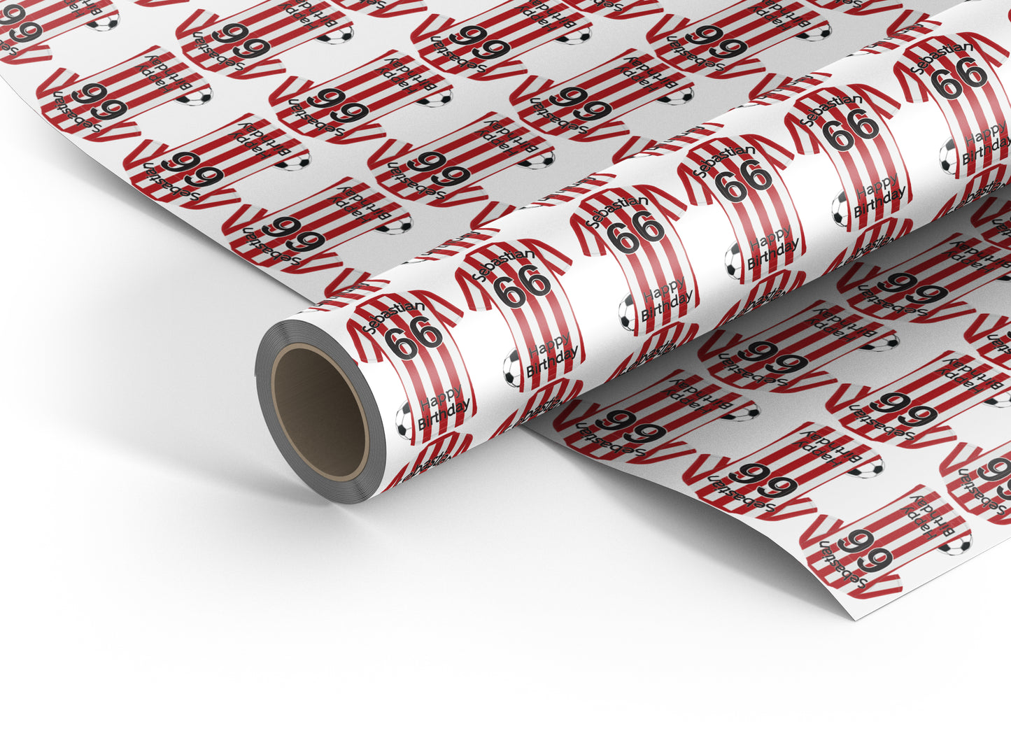 Brentford Personalised Football Wrapping Paper