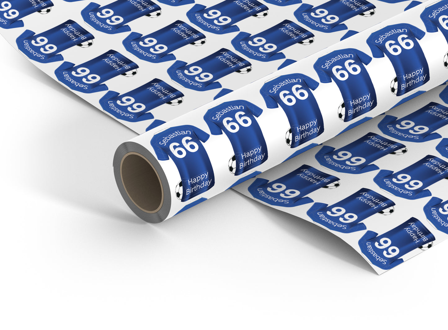 Chelsea Personalised Football Wrapping Paper