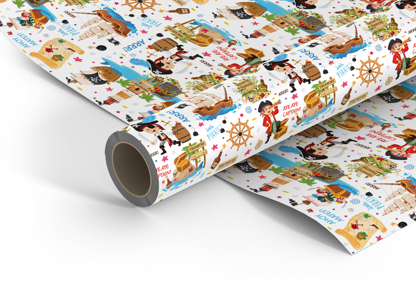 Pirates wrapping paper