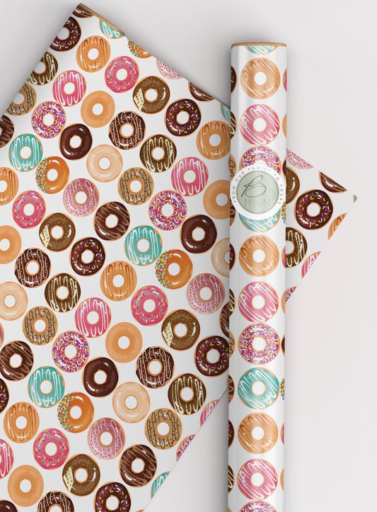 Doughnut Birthday Wrapping Paper