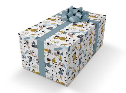 Dog wrapping paper