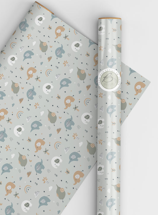 Baby Elephant wrapping paper