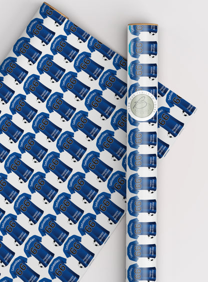 Leicester City Personalised Football Wrapping Paper