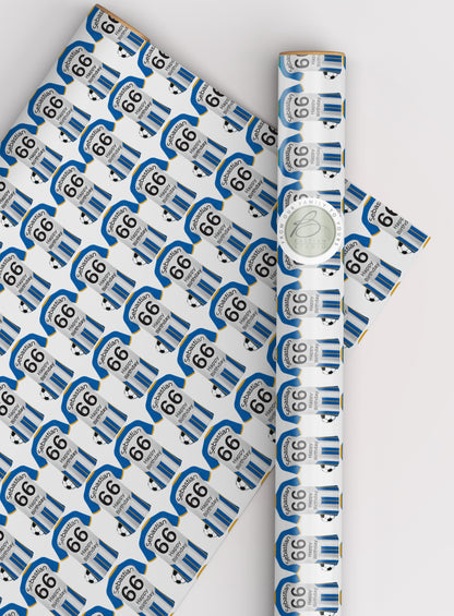 Brighton Personalised Football Wrapping Paper