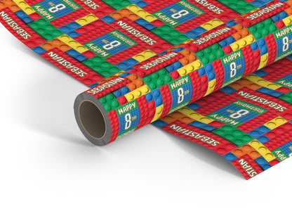 Personalised Lego Wrapping Paper