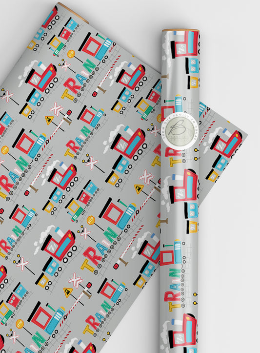 Train wrapping paper