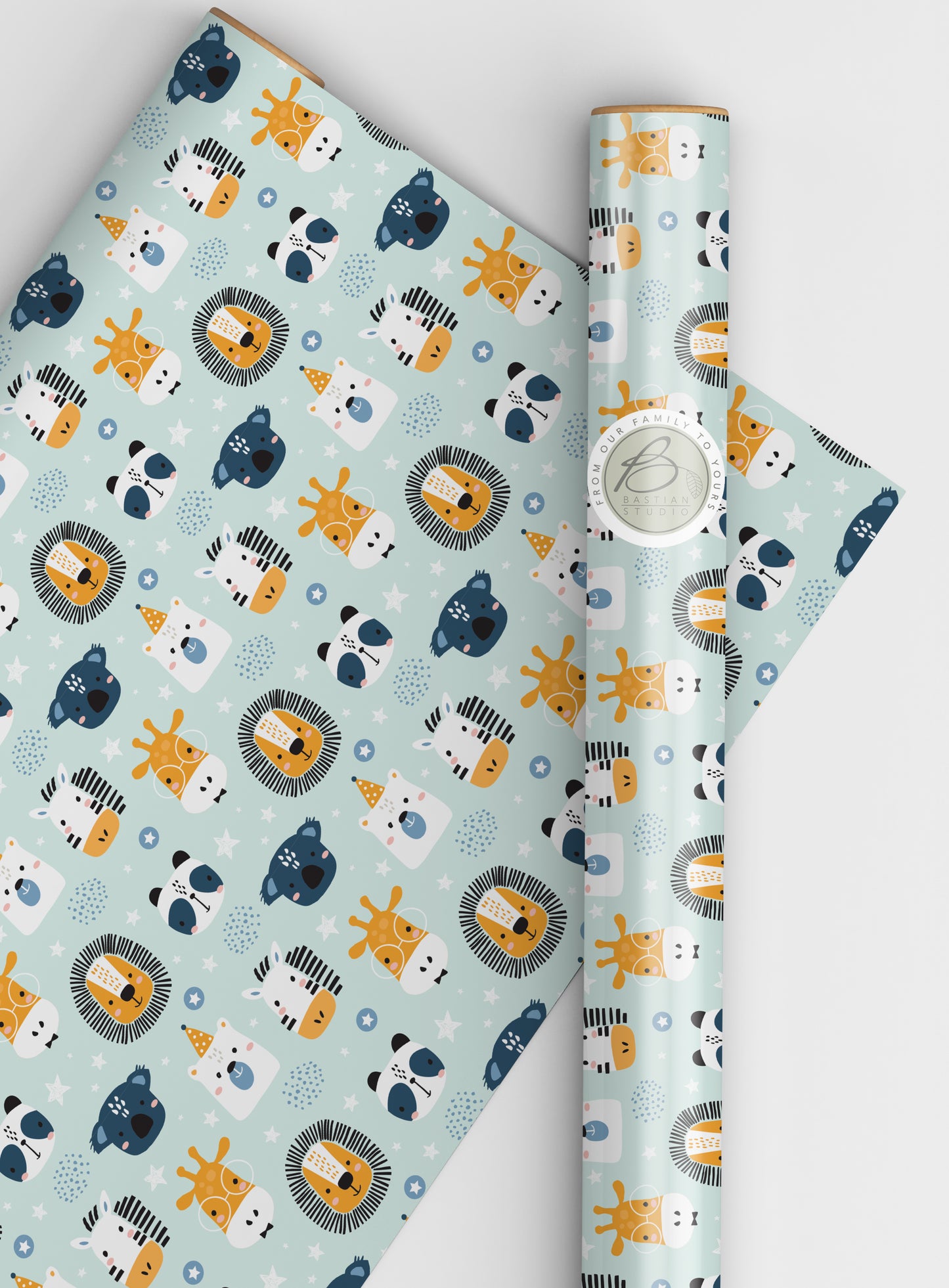 BoHo Animal wrapping paper