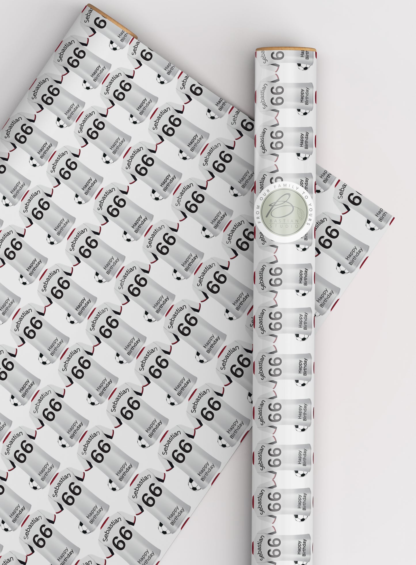 Fulham Personalised Football Wrapping Paper