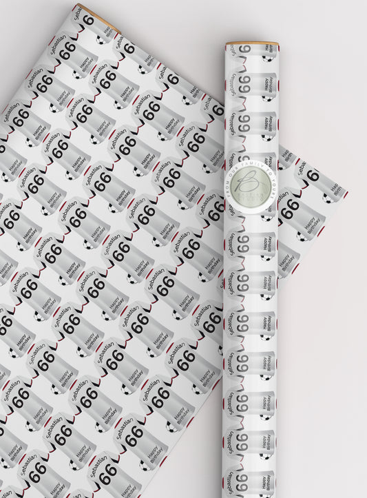 Fulham Personalised Football Wrapping Paper