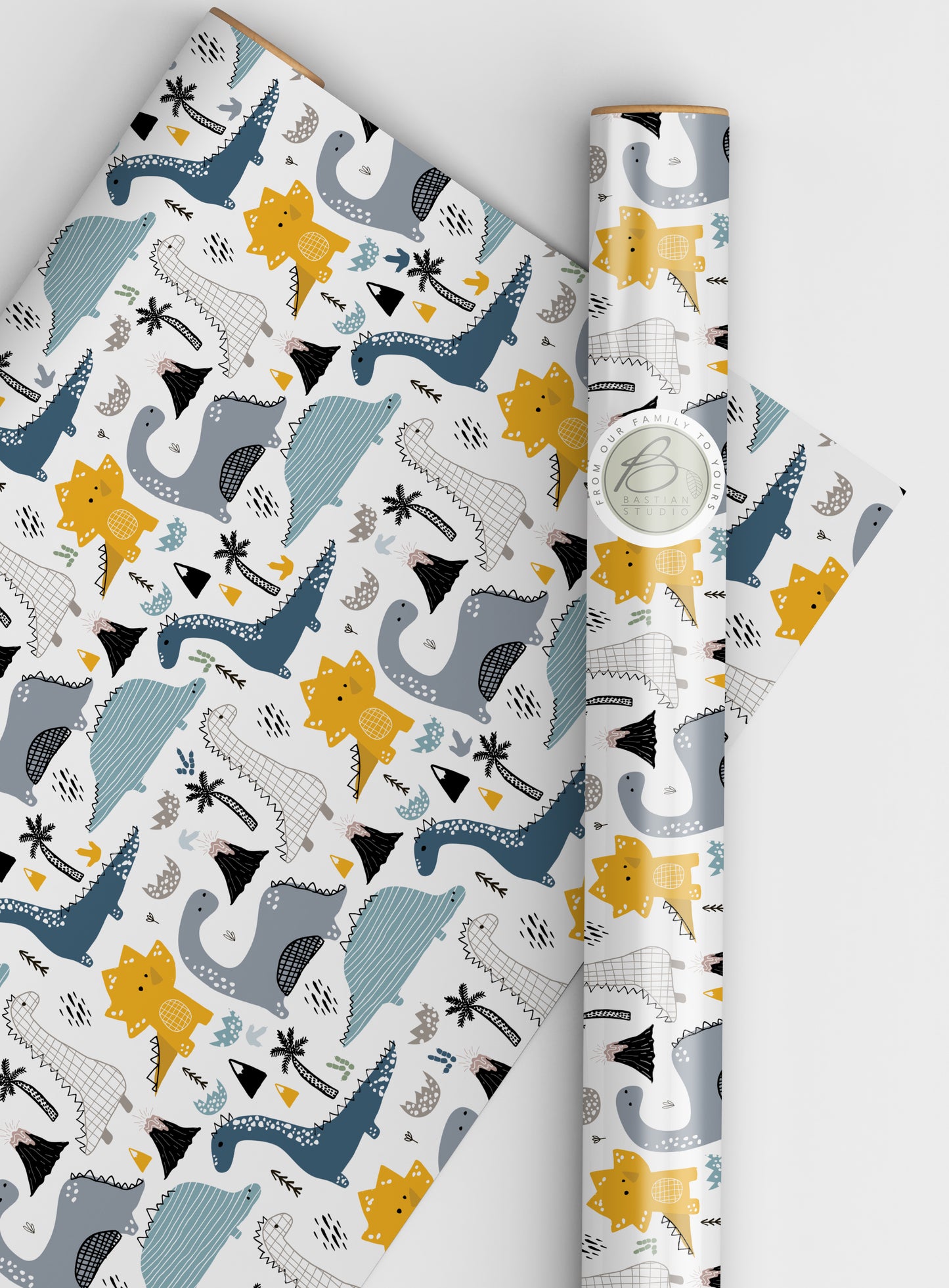 Dinosaur wrapping paper