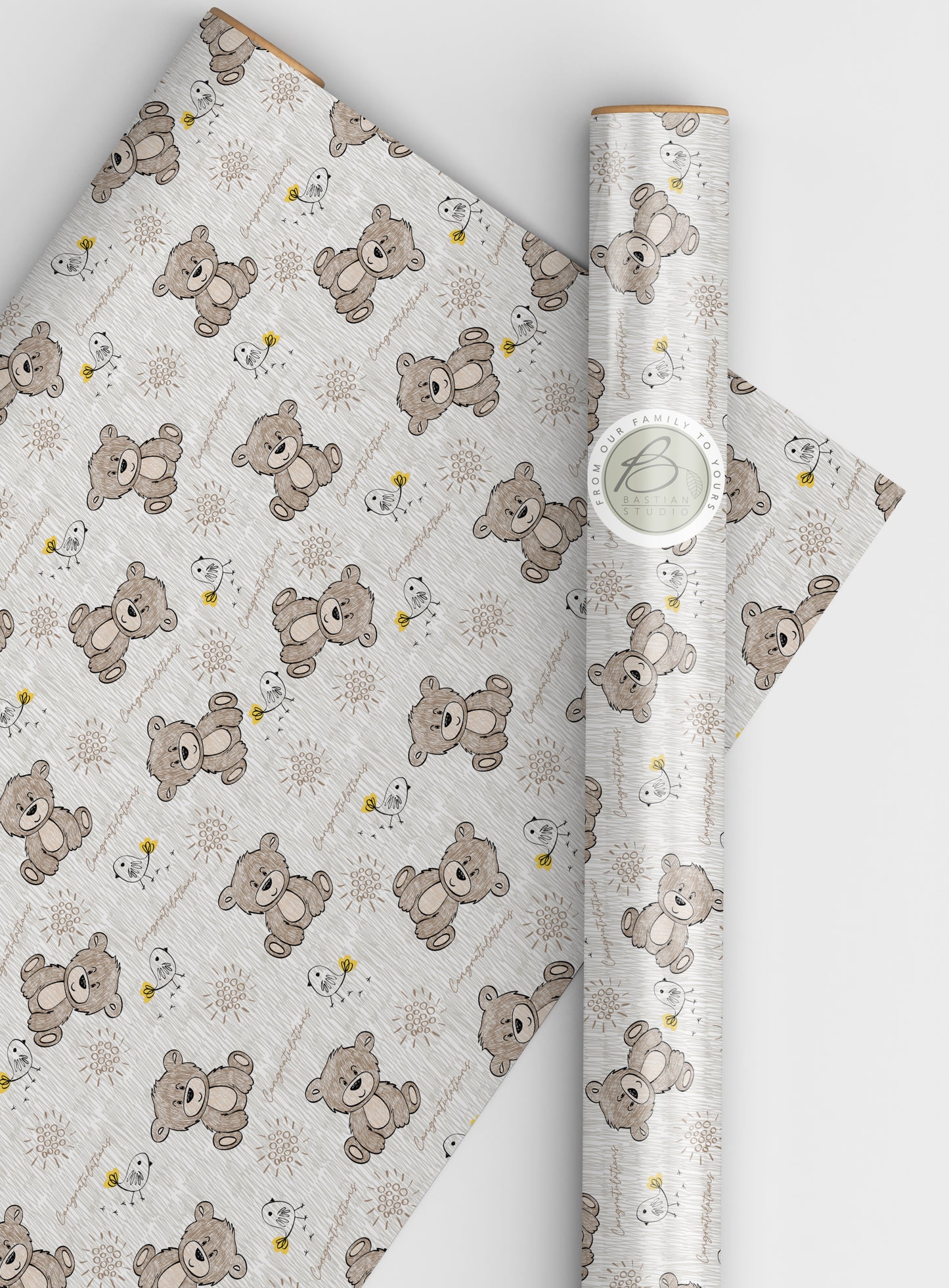 Teddy Bear wrapping paper