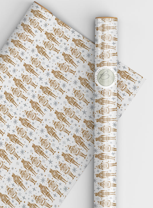 Nutcracker Christmas wrapping paper