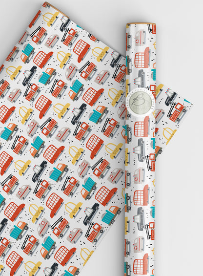 Emergency Services wrapping paper