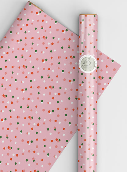 Polka Dots Christmas wrapping paper