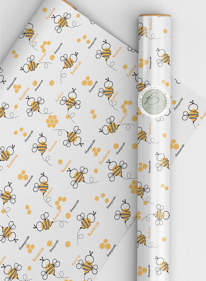 Bumblebee wrapping paper