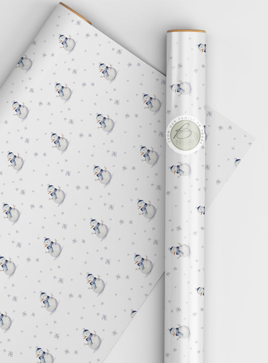 Snowman wrapping paper