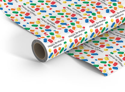 Personalised Lego Wrapping Paper