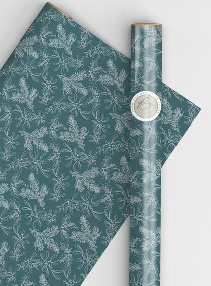 Sage wrapping paper