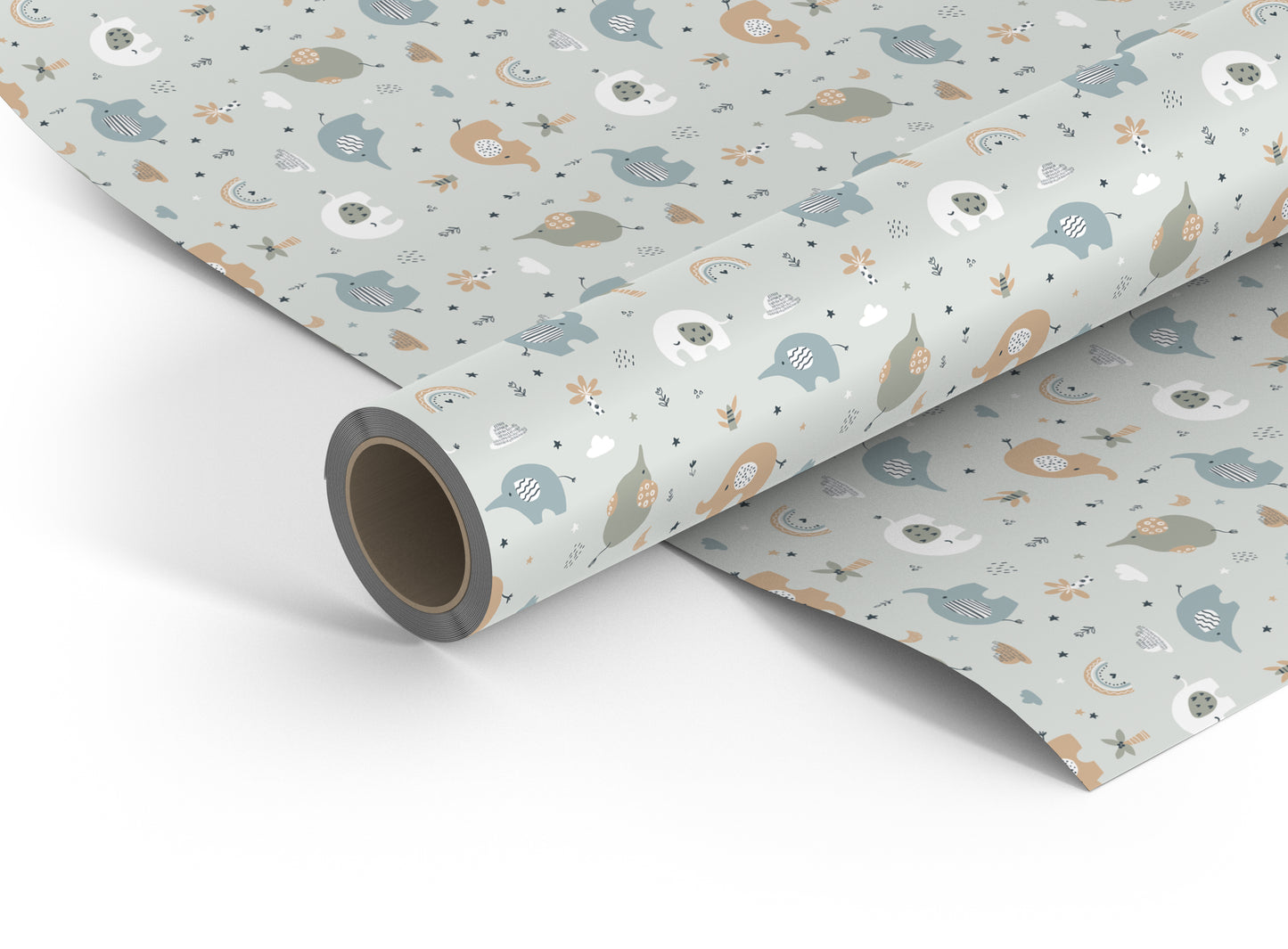 Baby Elephant wrapping paper