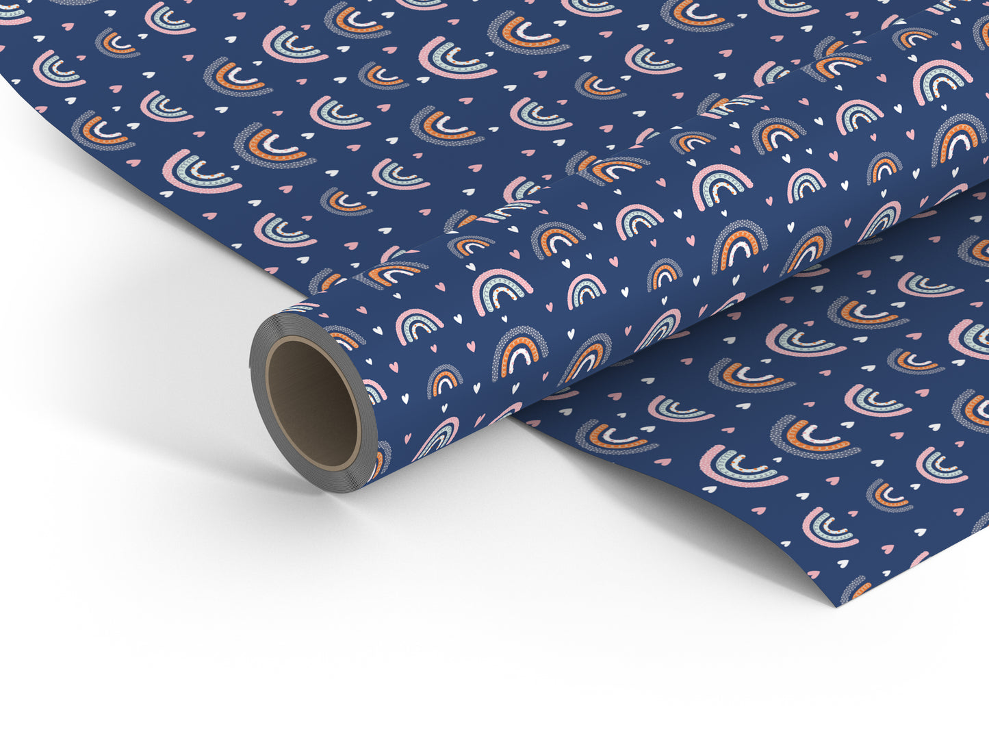 Blue Rainbow wrapping paper